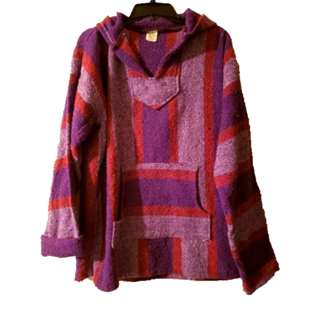 Hoodie Hippie Surfer Poncho Skater Sweater Drug Rug
